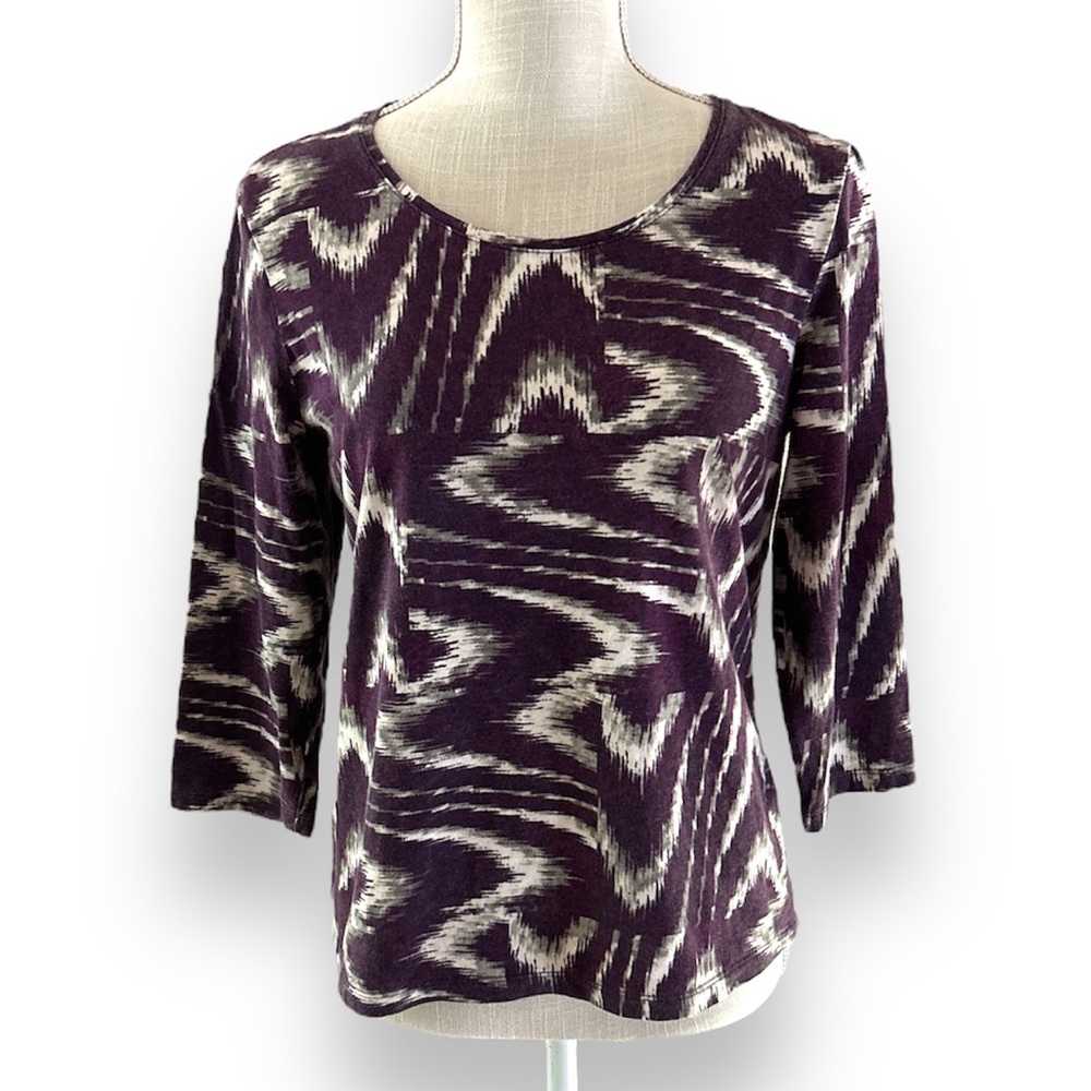 Chico’s Patterned Blouse Size M